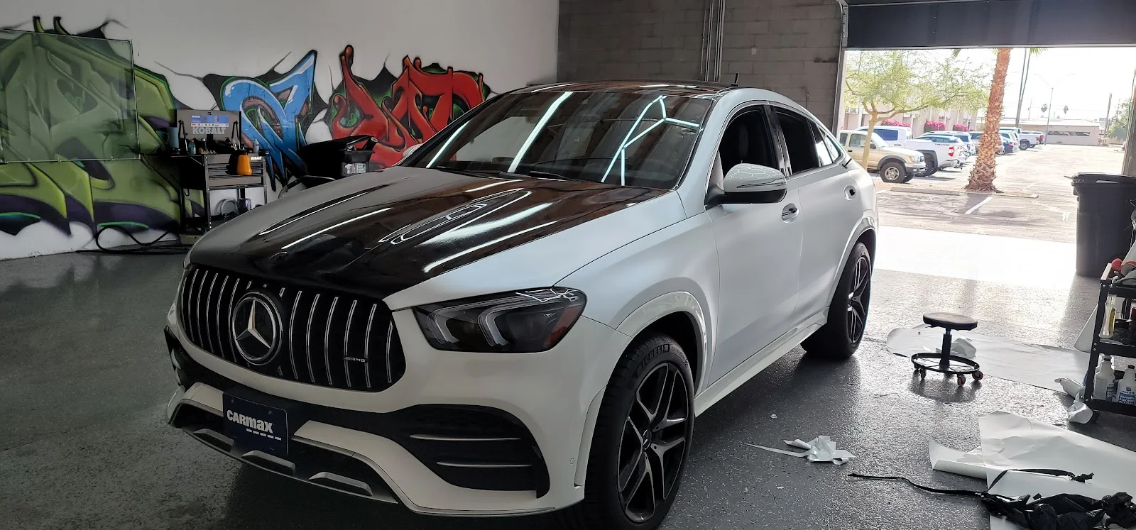Mercedes GLE fresh window tint at Its A Wrap AZ shop in Tolleson
