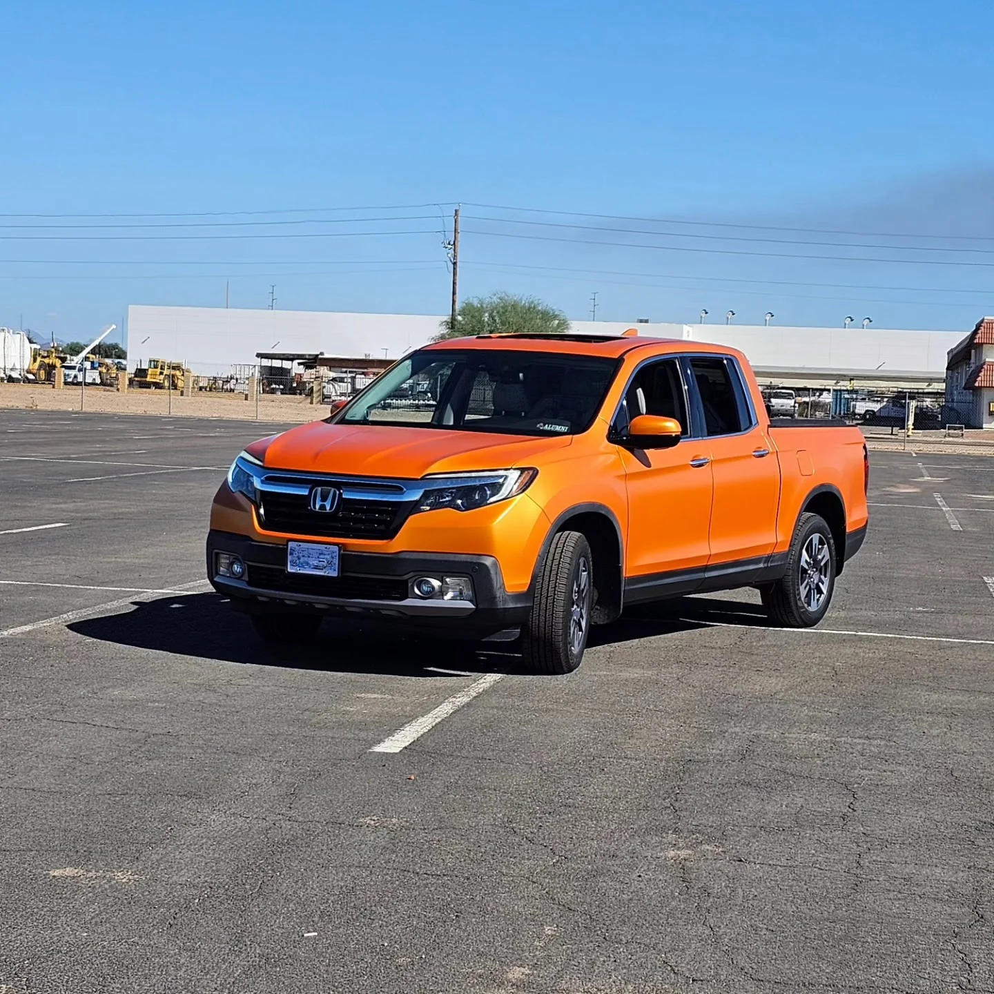 Custom orange color-change wrap by Its A Wrap AZ